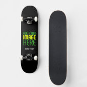 SKATEBOARD MODÈLE DE TEXTE D'IMAGE NOIRE SIMPLE ET MODERNE (Recto)