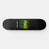 SKATEBOARD MODÈLE DE TEXTE D'IMAGE NOIRE SIMPLE ET MODERNE (Horz)