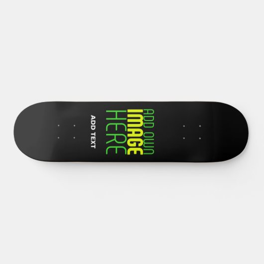 SKATEBOARD MODÈLE DE TEXTE D'IMAGE NOIRE SIMPLE ET MODERNE (Horz)