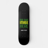 SKATEBOARD MODÈLE DE TEXTE D'IMAGE NOIRE SIMPLE ET MODERNE (Recto)