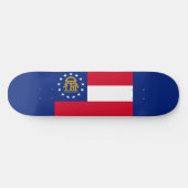 Skateboard Modèle du drapeau de l'État de Géorgie (Horz)