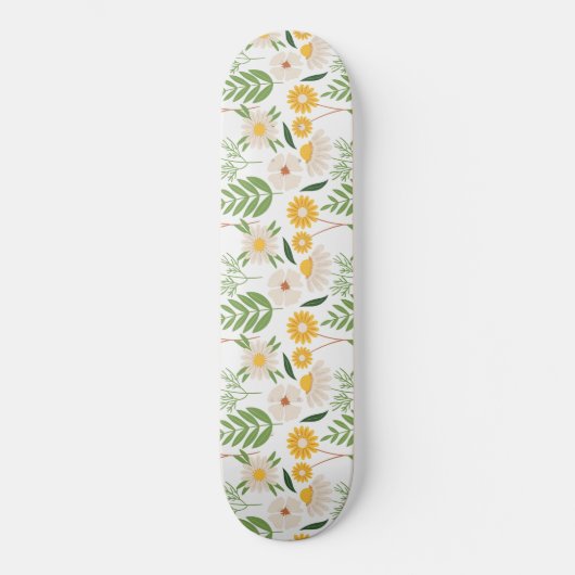 Skateboard Modèle floral (Recto)