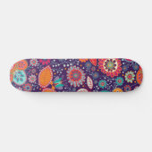 Skateboard Modèle floral moderne et coloré (Horz)