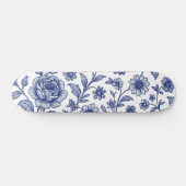 Skateboard Modèle Floral Royal Bleu Rose (Horz)