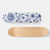Skateboard Modèle Floral Royal Bleu Rose (Horz)