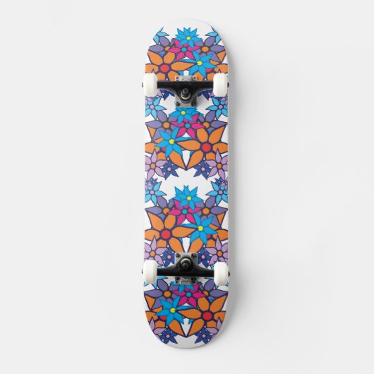 Skateboard Modèle floral tendance (Recto)