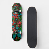Skateboard Modèle floral tendance #6 (Devant)