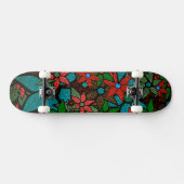 Skateboard Modèle floral tendance #6 (Horz)