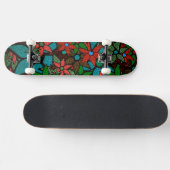 Skateboard Modèle floral tendance #6 (Horz)