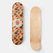 Skateboard Modèle floral vintage (Recto)