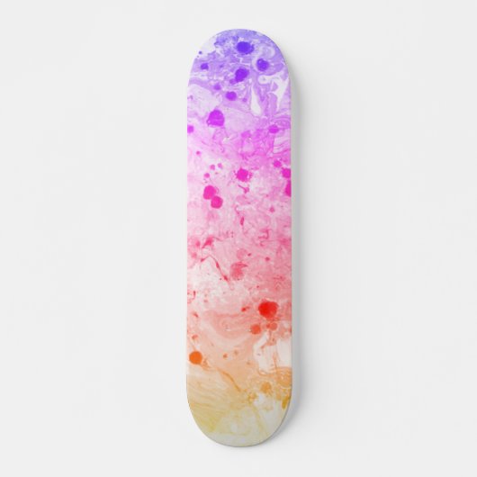 Skateboard Modèle personnalisé tendance rose bleu pourpre ver (Devant)