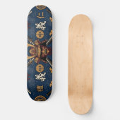 Skateboard Modèle sans couture des vertus du code Bushido des (Recto)