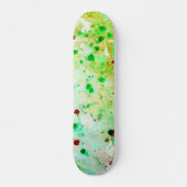 Skateboard Modèle tendance jaune vert moderne Abstrait (Devant)