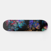 Skateboard Modern fractal pattern on black (Horz)