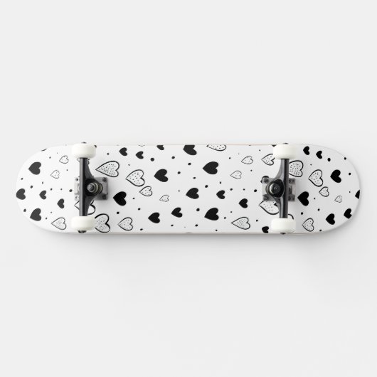 Skateboard Modern Hearts Pattern (Horz)
