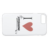 Skateboard Modern Ik hou van skateboarding Hoesje- Case-Mate iPhone Case (Achterkant (Horizontaal))