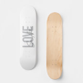 Skateboard Modern, simple, chic, cool design Love San Antonio (Recto)