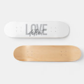 Skateboard Modern, simple, cool, urban design Love Detroit (Horz)