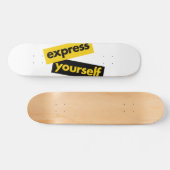 Skateboard Modern, vibrant, bold graphic of Express Yourself (Horz)