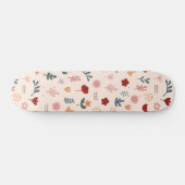 Skateboard Moderne Cute Motif esthétique Fleur (Horz)
