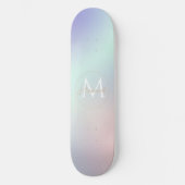 Skateboard Moderne Elégant Pastel Rose Mint Purple Gradient (Recto)
