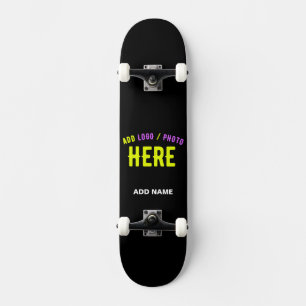 SKATEBOARD MODERNE ET MODERNE PERSONNALISABLE NOIR VÉRIFIÉ