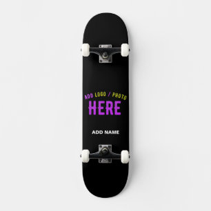 SKATEBOARD MODERNE ET MODERNE PERSONNALISABLE NOIR VÉRIFIÉ
