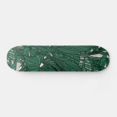 Skateboard Moderne feuillage vert plante Design botanique (Horz)