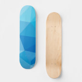 Skateboard Moderne Icy Blue Variation Motif géométrique (Recto)