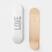 Skateboard Moderne, simple, cool, design urbain Amour New Jer (Recto)