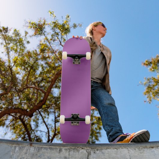 Skateboard Moderne Simple Solide dégradé violet motif vague (Extérieur 1)