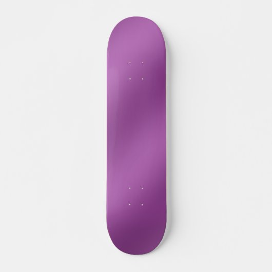 Skateboard Moderne Simple Solide dégradé violet motif vague (Devant)