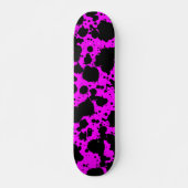 Skateboard Moderne tendance noir et rose (Devant)