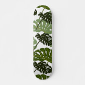 Skateboard Moitié du tuyau feuille Monstera (Devant)