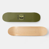 Skateboard Molon Labe Laurels en Masque Spartiate Vert olive (Horz)