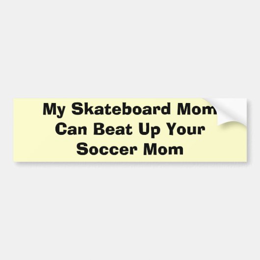 Skateboard Moms Bumpersticker (Voorkant)