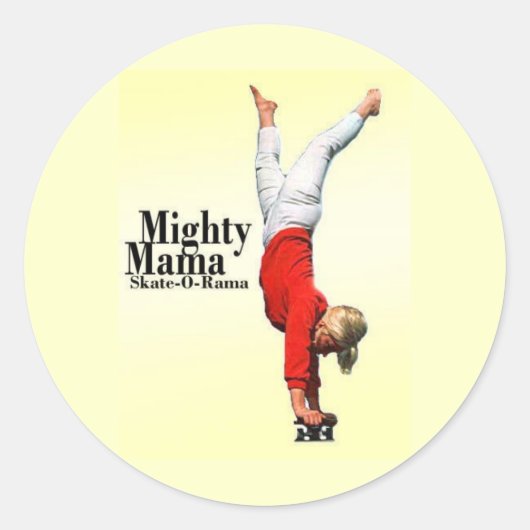 Skateboard Moms Sticker (Voorkant)