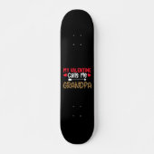 Skateboard Mon Valentin m'appelle Papy Léopard Buffle (Devant)