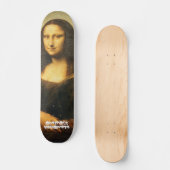 Skateboard Mona Lisa, armes abstraites (Recto)