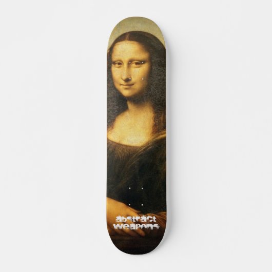 Skateboard Mona Lisa, armes abstraites (Devant)
