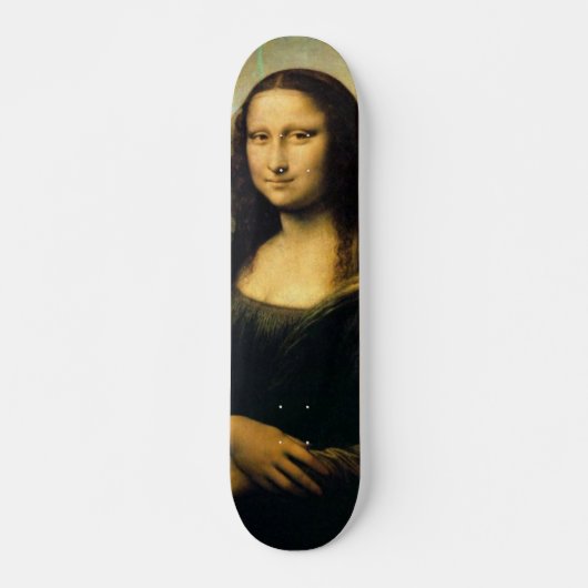 Skateboard Mona-Lisa-peinture (Devant)