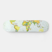 Skateboard monde+carte+globe+pays+atlas (Horz)