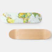 Skateboard monde+carte+globe+pays+atlas (Horz)