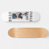 Skateboard Monde meilleur frère ajouter nom texte sport texte (Horz)