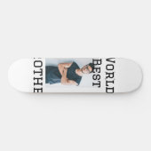 Skateboard Monde meilleur frère ajouter nom texte sport texte (Horz)