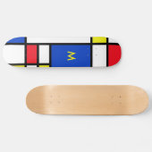 Skateboard Mondrian a inspiré l'art abstrait de dessin (Horz)