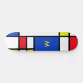 Skateboard Mondrian a inspiré l'art abstrait de dessin (Horz)