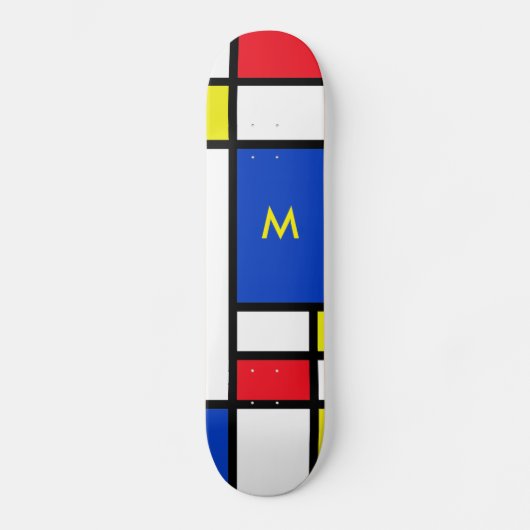 Skateboard Mondrian a inspiré l'art abstrait de dessin (Recto)