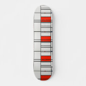 Skateboard Mondrian : Symphonie Abstraite (Devant)