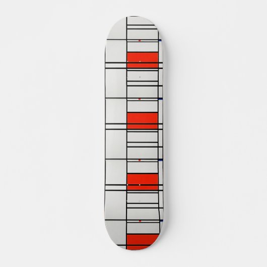 Skateboard Mondrian : Symphonie Abstraite (Devant)